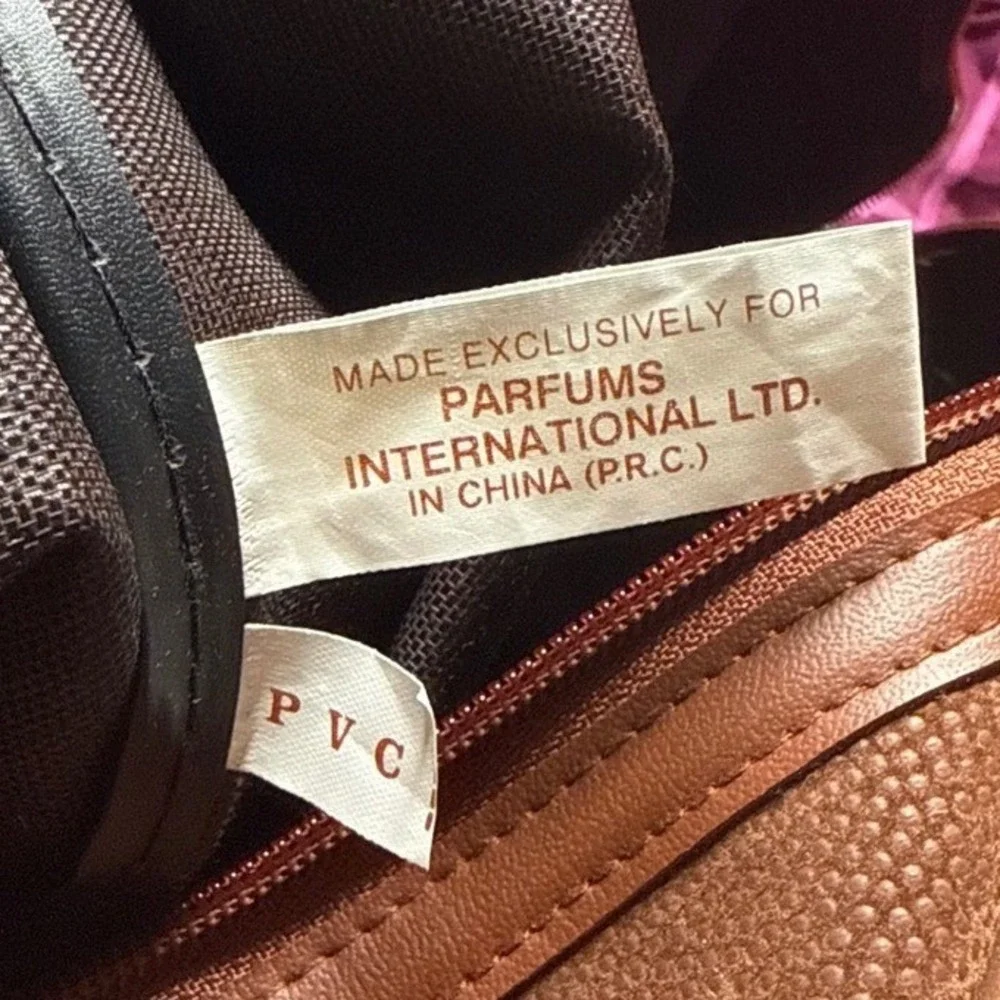 Vintage Lagerfeld Brown Textured Weekender Duffel Bag‎ NWT Promotional Gift 19